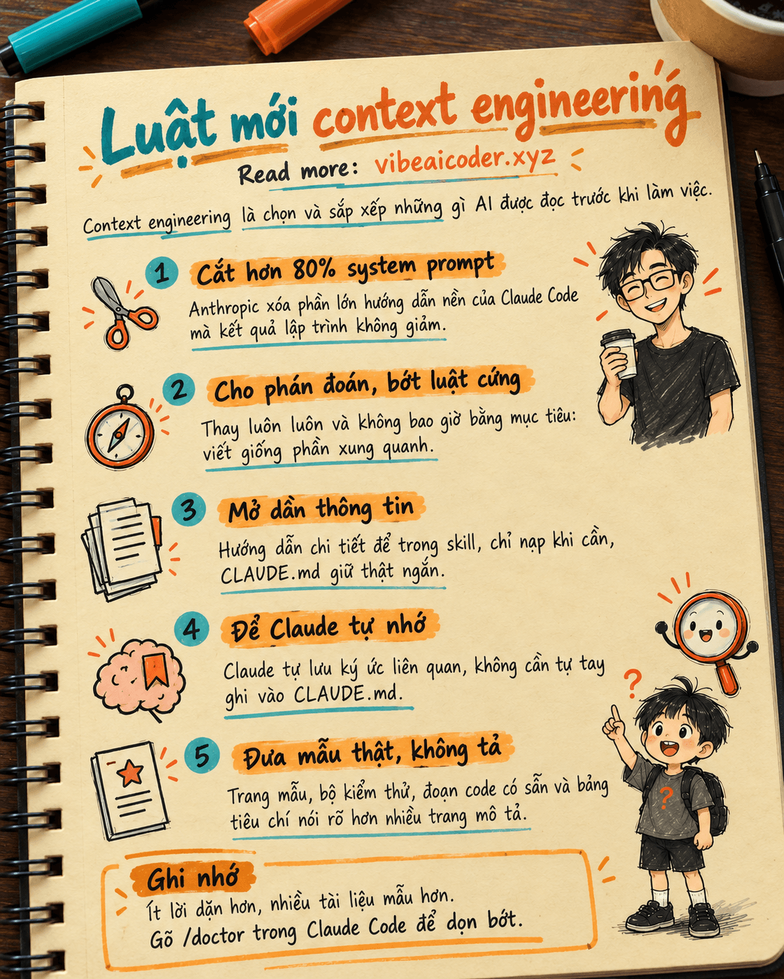 🧠 Context engineering thời Claude 5: 6 luật mới sau khi Anthropic cắt 80% system prompt