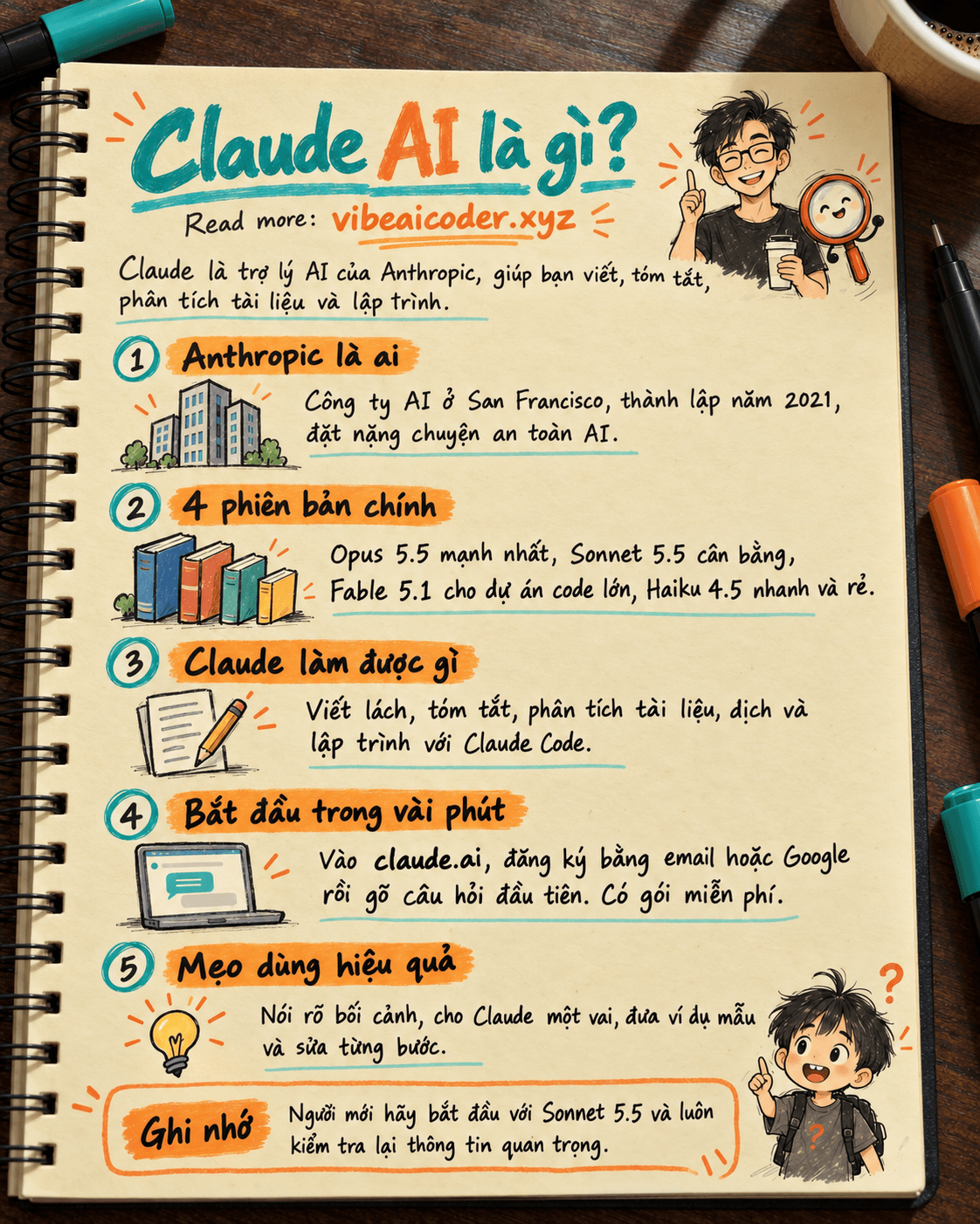 🧡 Claude AI là gì? Hướng dẫn dùng Claude cho người mới bắt đầu (2026)
