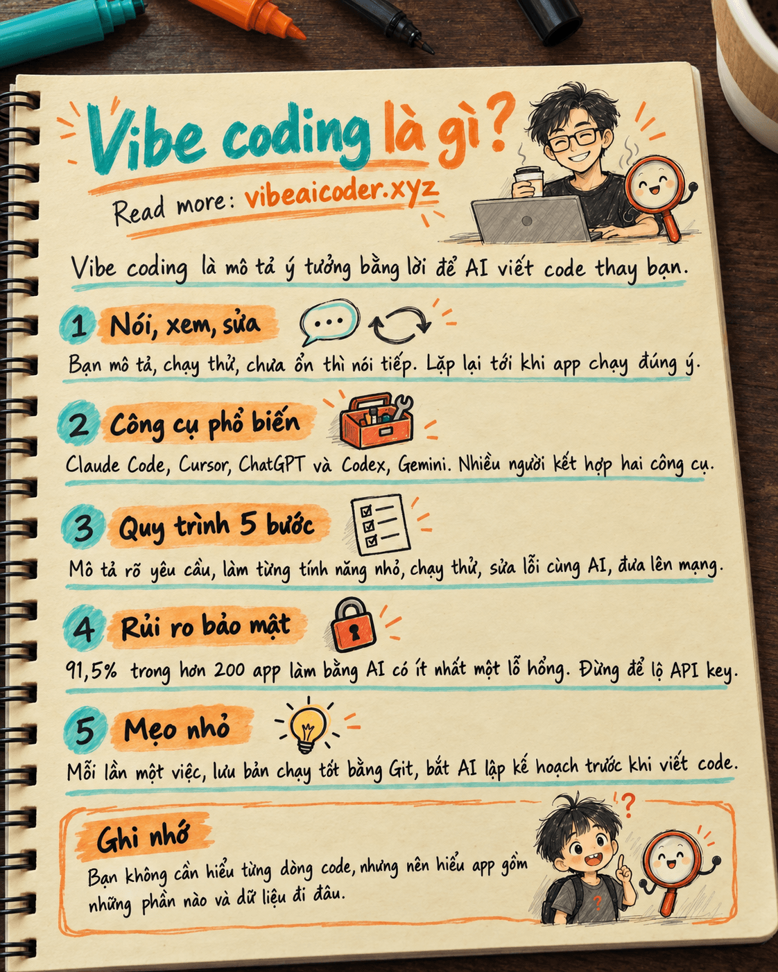 ✨ Vibe coding là gì? Cách lập trình cùng AI khi không biết code (2026)
