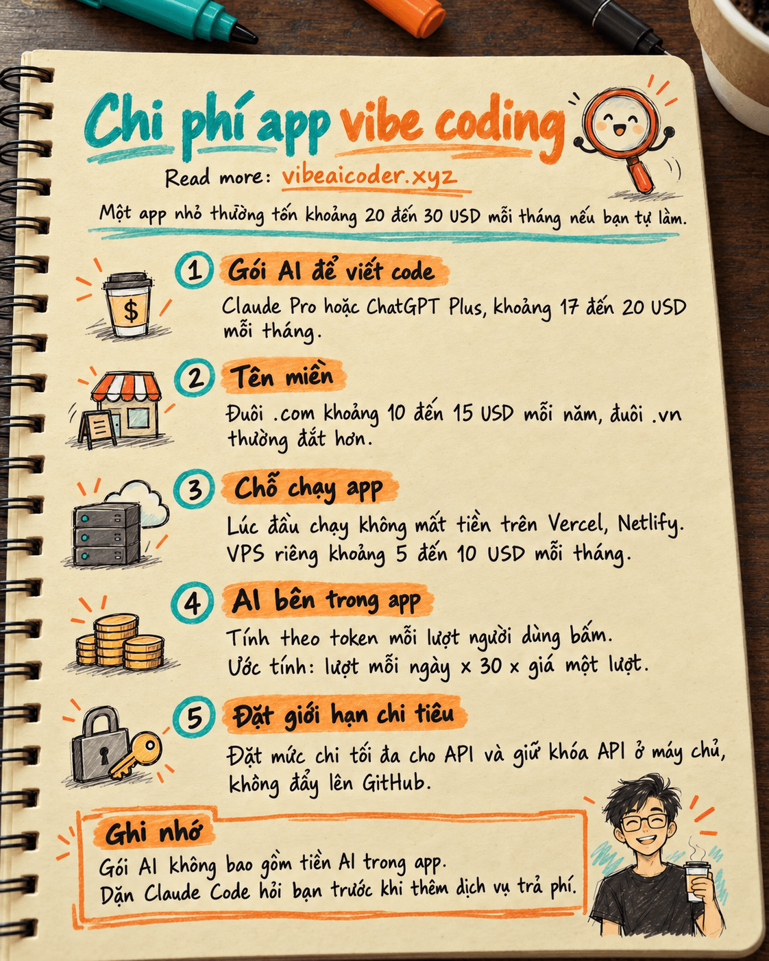 💸 Làm app bằng vibe coding tốn bao nhiêu tiền một tháng: tính từng khoản trước khi bắt đầu