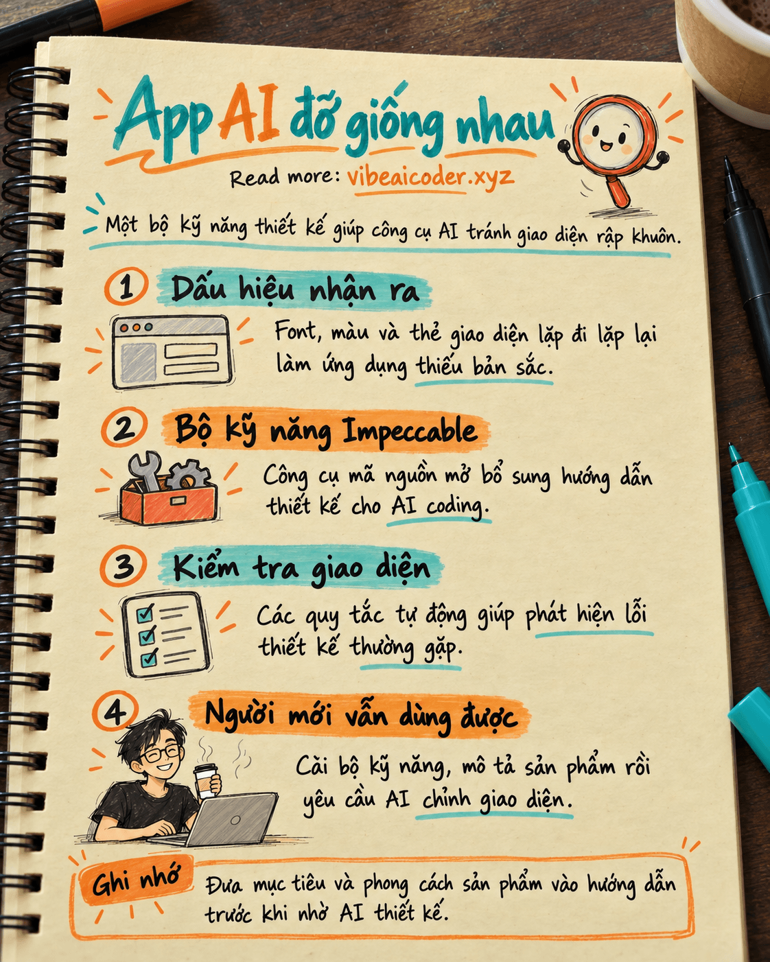 Vì sao app AI code lúc nào cũng giống nhau? Công cụ miễn phí này sửa được