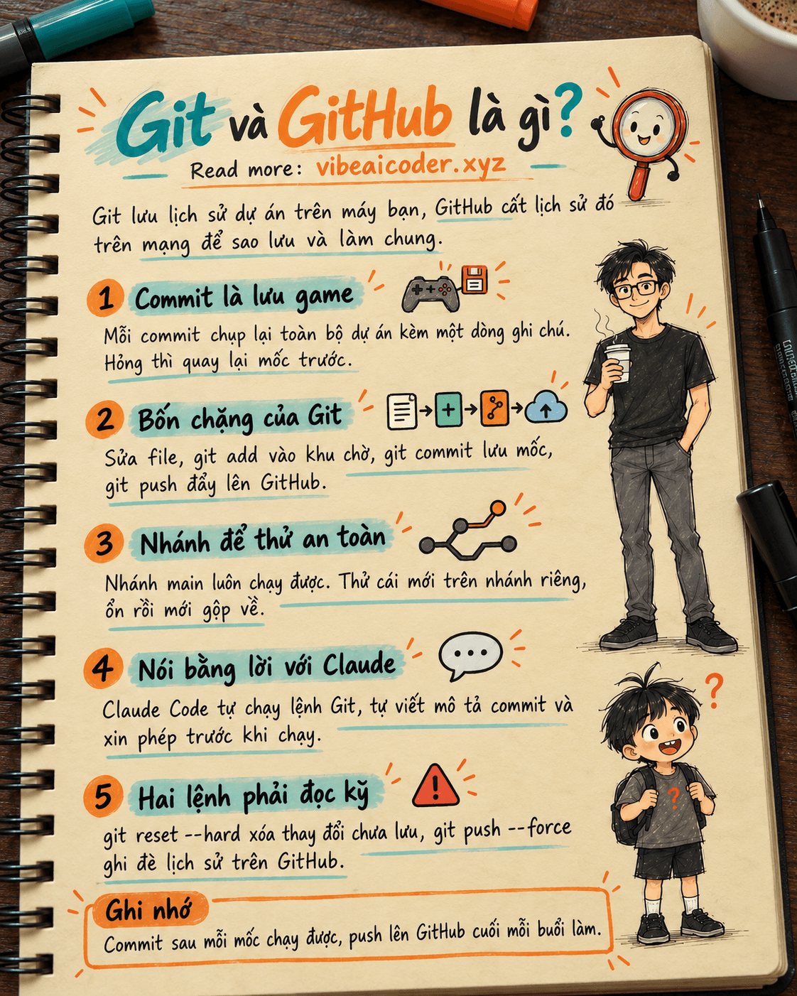 🎮 Git và GitHub là gì? Lưu game cho dự án, hỏng là quay lại được