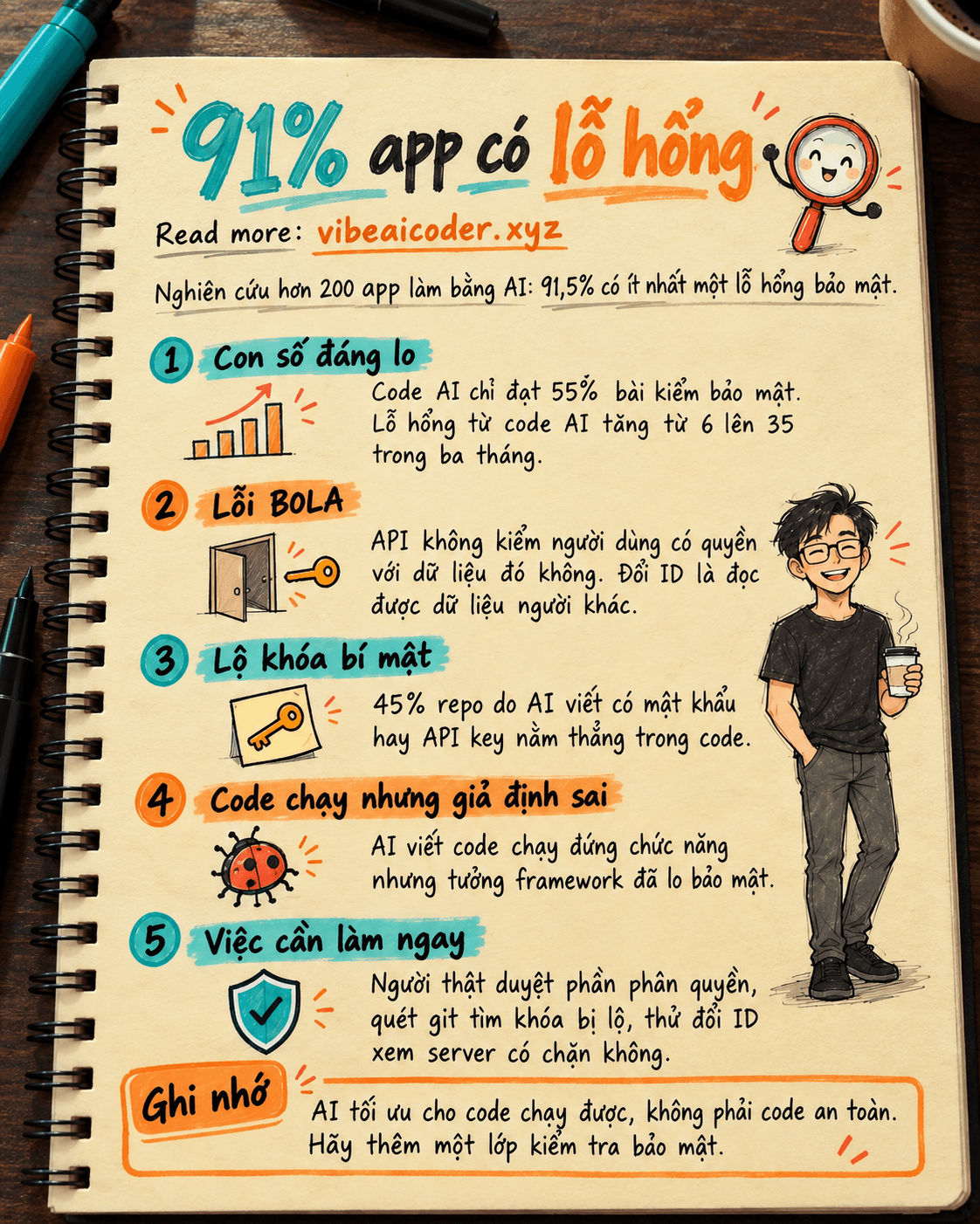 ⚠️ 91% App Vibe Coding Có Lỗ Hổng Bảo Mật, Đây Là Những Gì Bạn Cần Biết