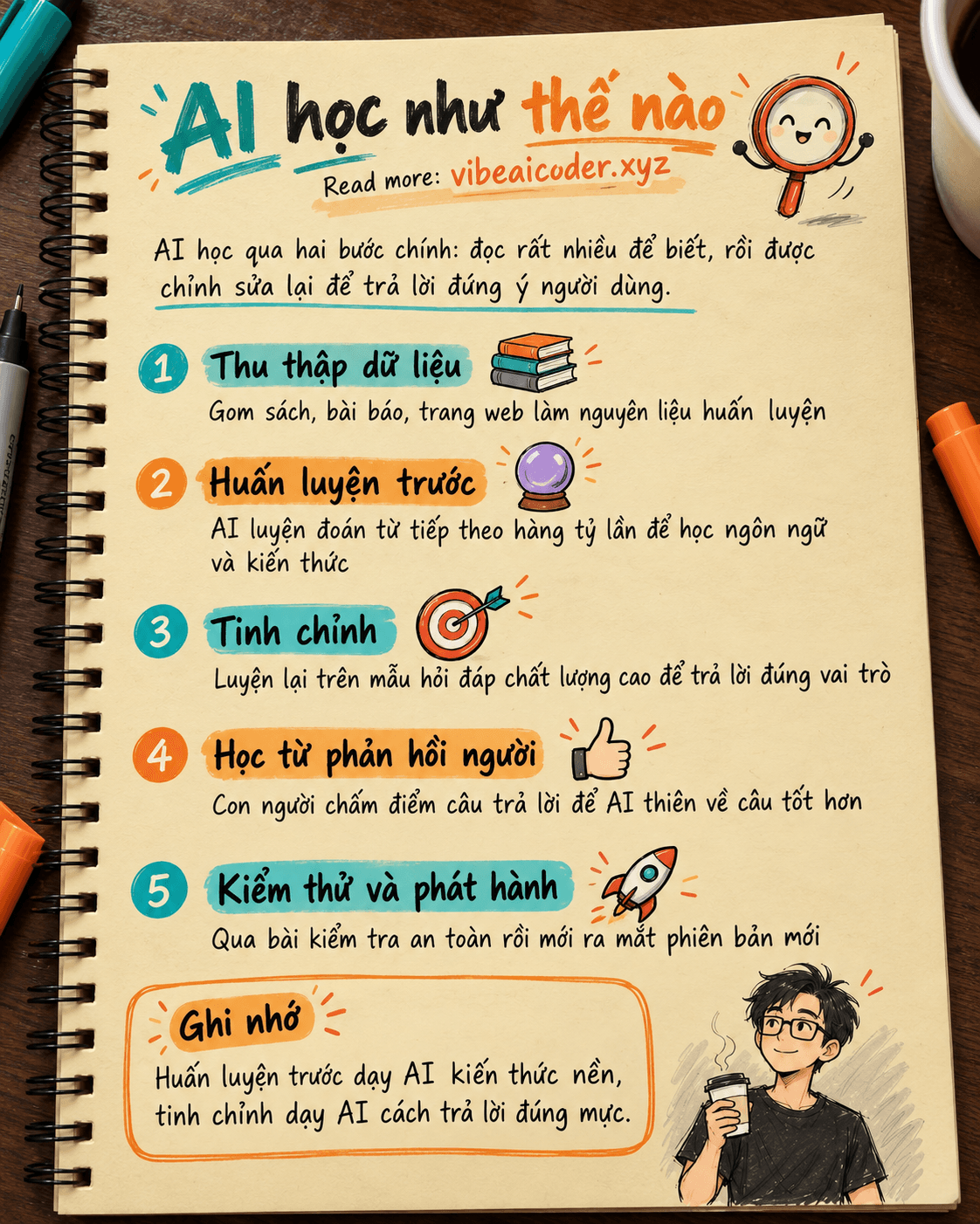 AI học như thế nào: dữ liệu huấn luyện, huấn luyện trước và tinh chỉnh