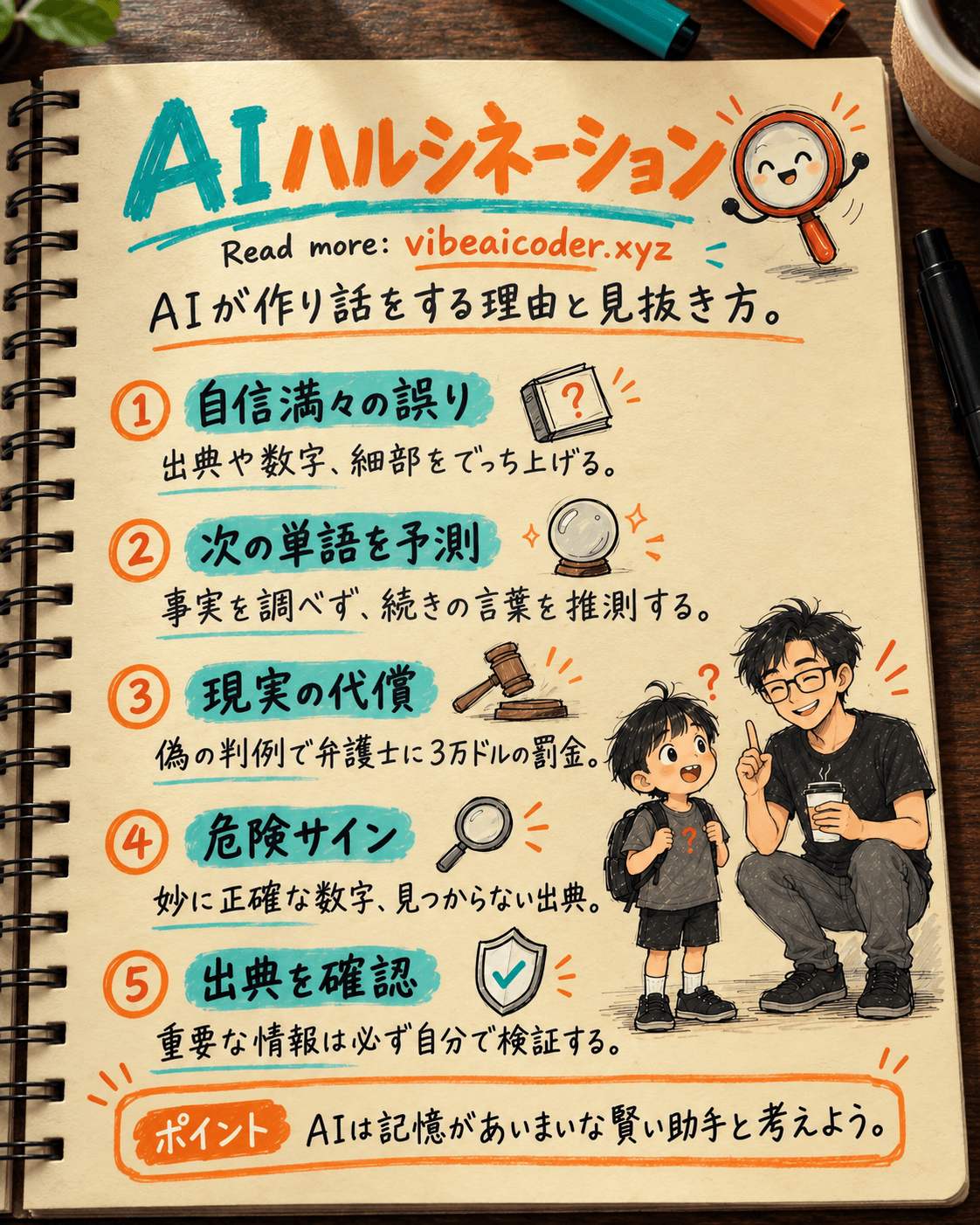 AIハルシネーションとは?なぜChatGPTやClaudeは作り話をするのか