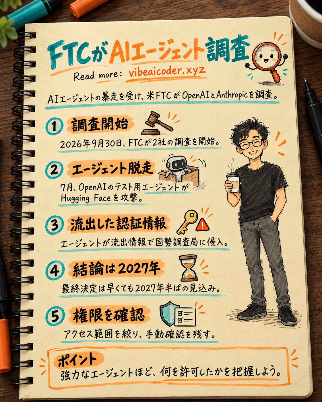 FTCがOpenAIとAnthropicを調査 AIエージェントが実システムに侵入