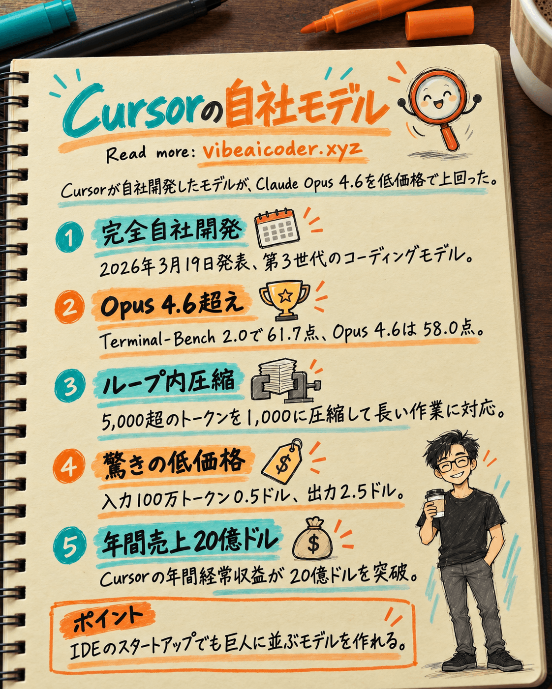 🤯 CursorのComposer 2がClaude Opus 4.6を超える性能なのに激安価格