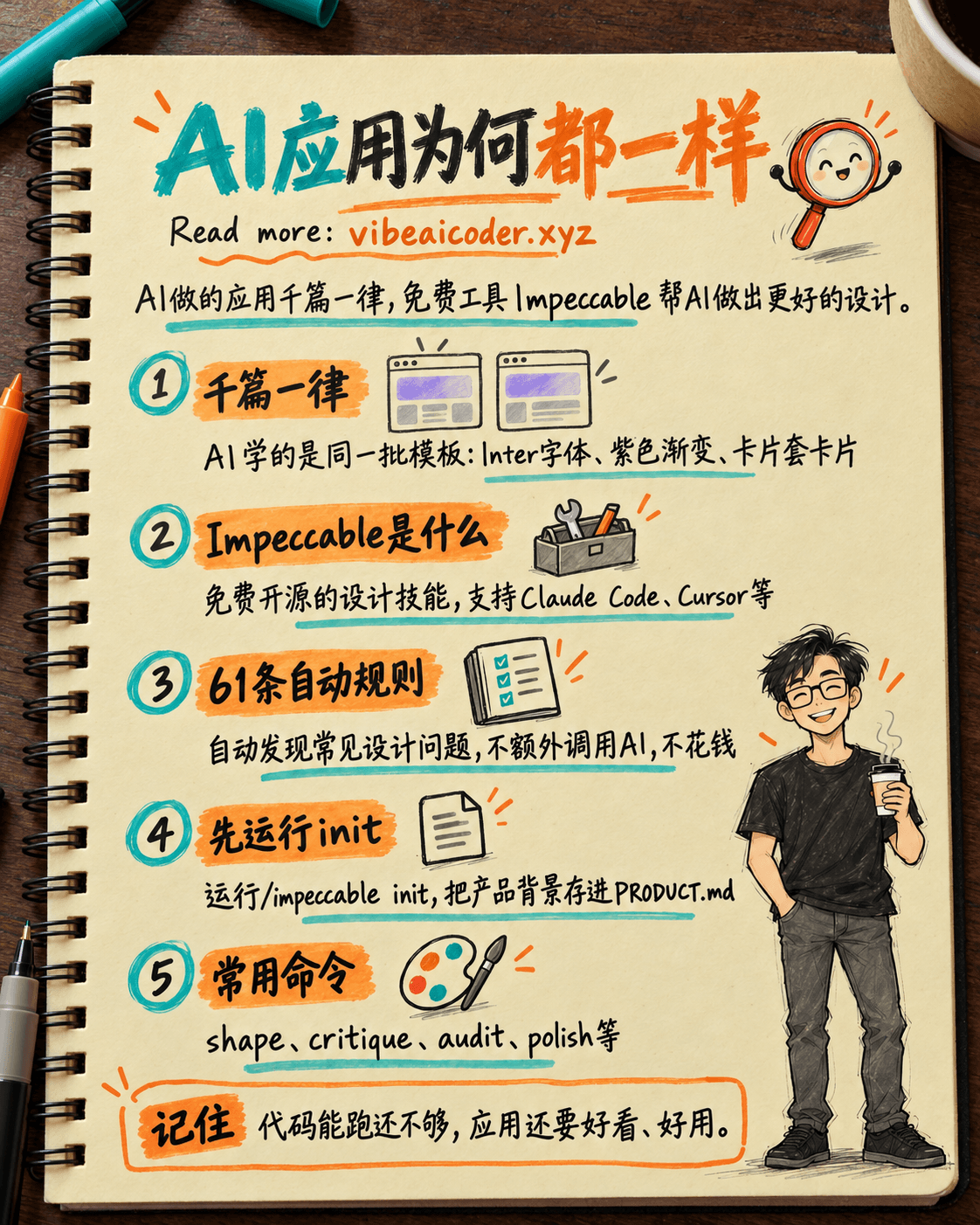 为什么AI写的应用长得都一样？一款免费工具解决这个问题