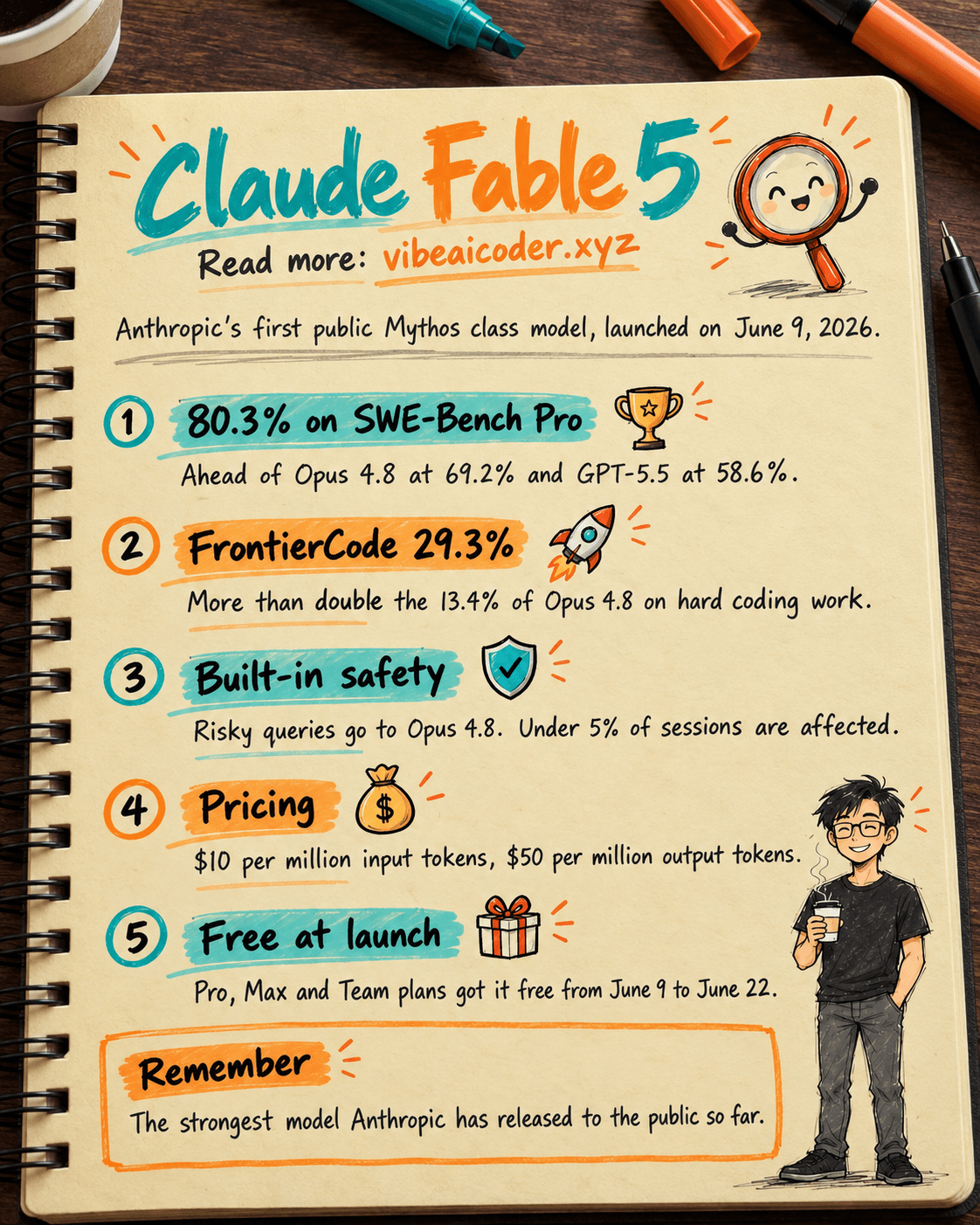 🤯 Claude Fable 5 Launches: Anthropic's Most Powerful Model Yet, Scores 80% on SWE-Bench