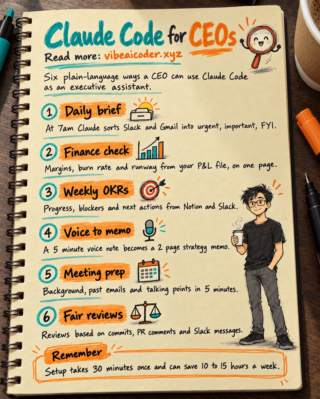 🚀 Claude Code for CEOs: 6 Ways to Manage Your Company Without Coding
