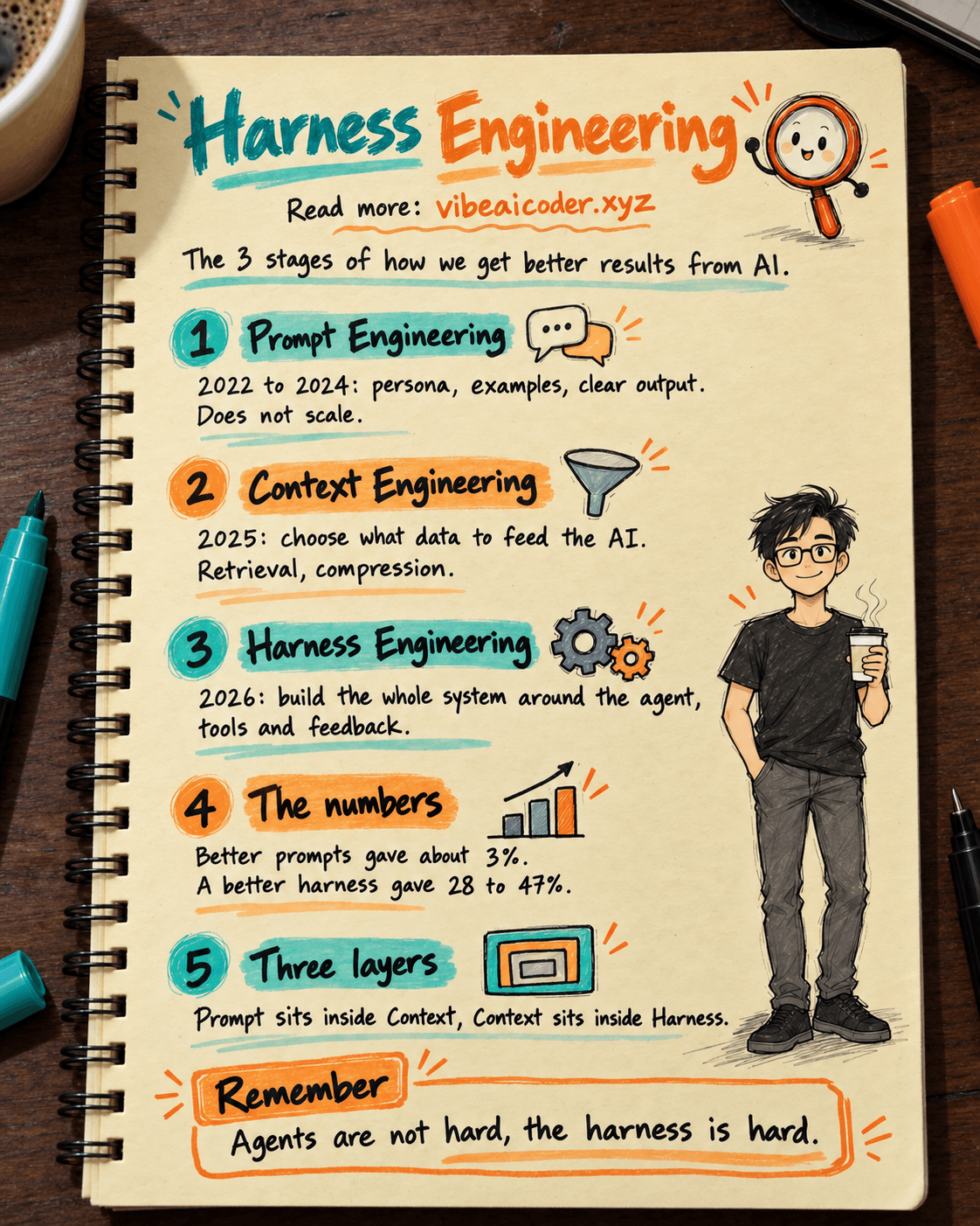 🧬 From Prompt Engineering to Harness Engineering: The 3-Stage Evolution of AI