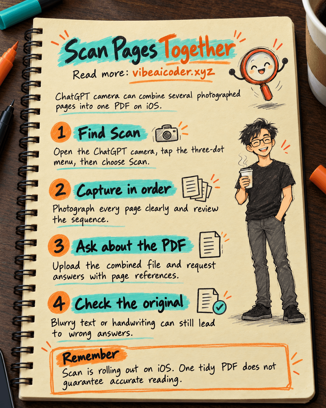 Scan Multiple Pages into One PDF with ChatGPT on iPhone