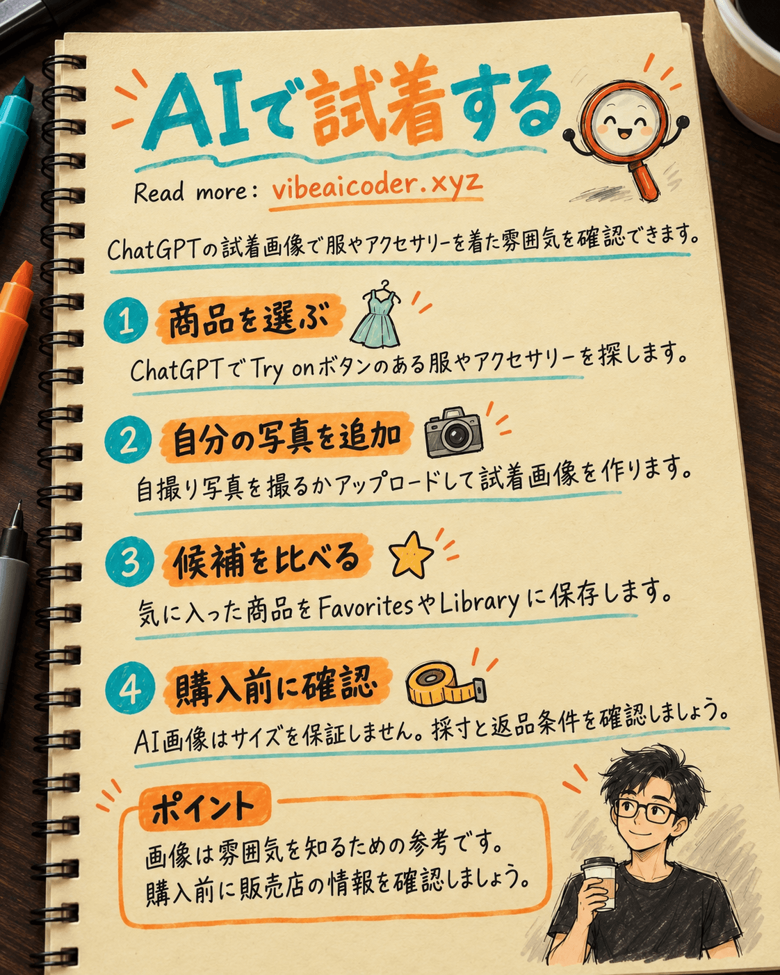 ChatGPTでバーチャル試着: 使い方と知っておきたい限界