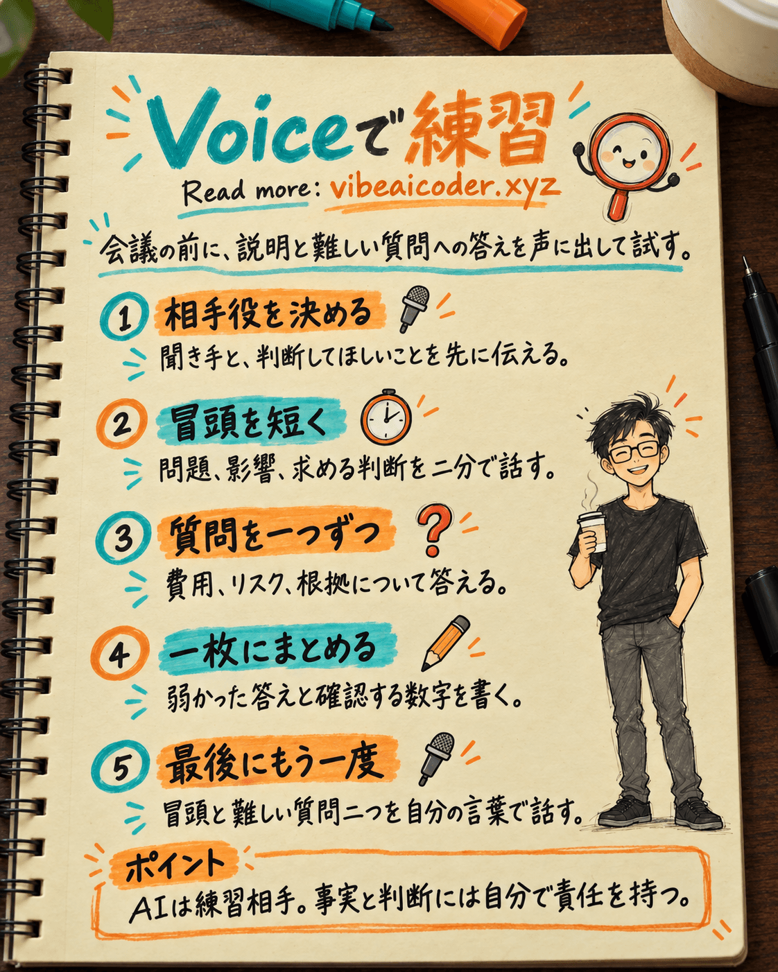 ChatGPT Voiceで会議・面接・プレゼンを練習する方法