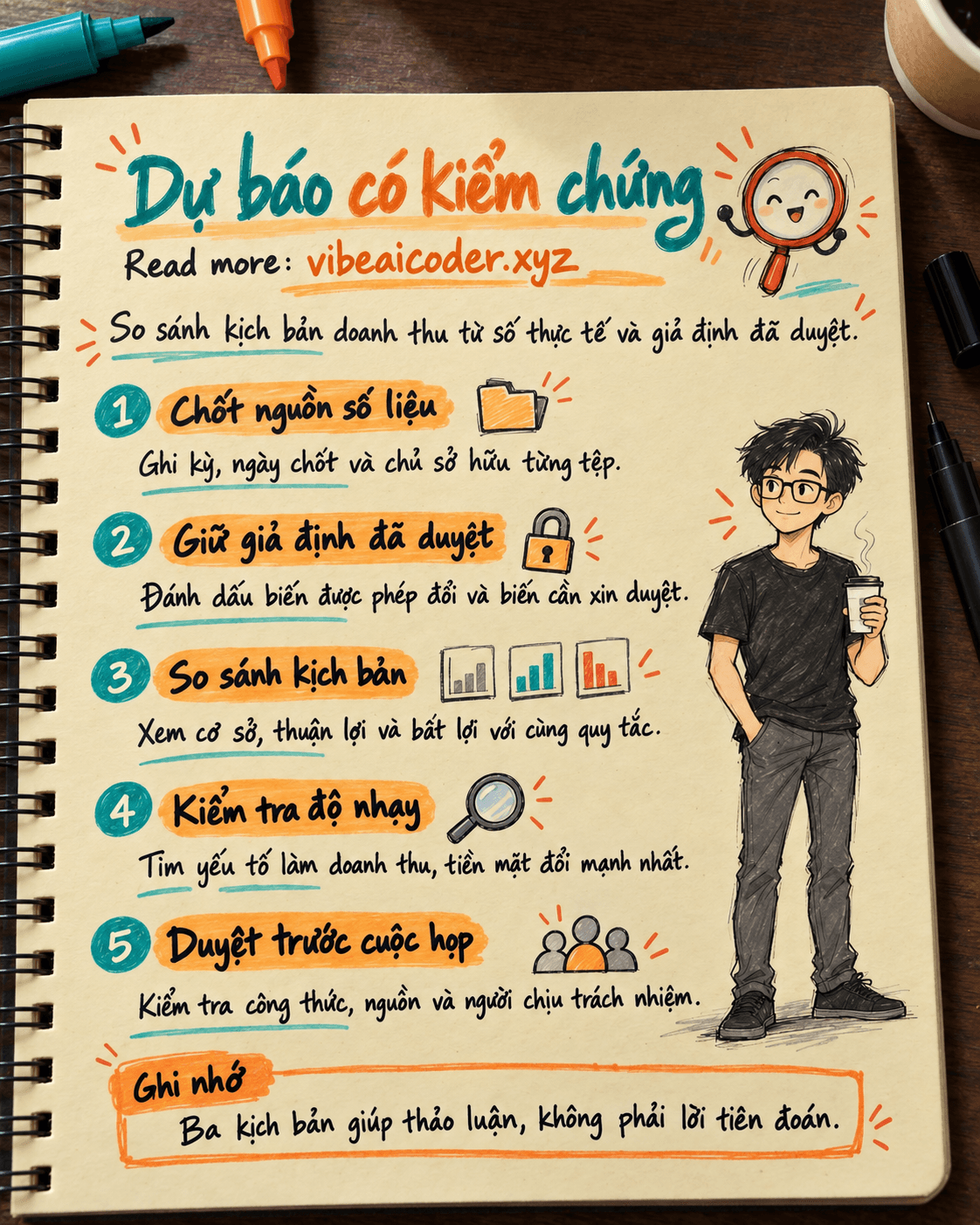 Dùng ChatGPT Work kiểm tra rủi ro dự báo doanh thu từ giả định và số liệu có nguồn