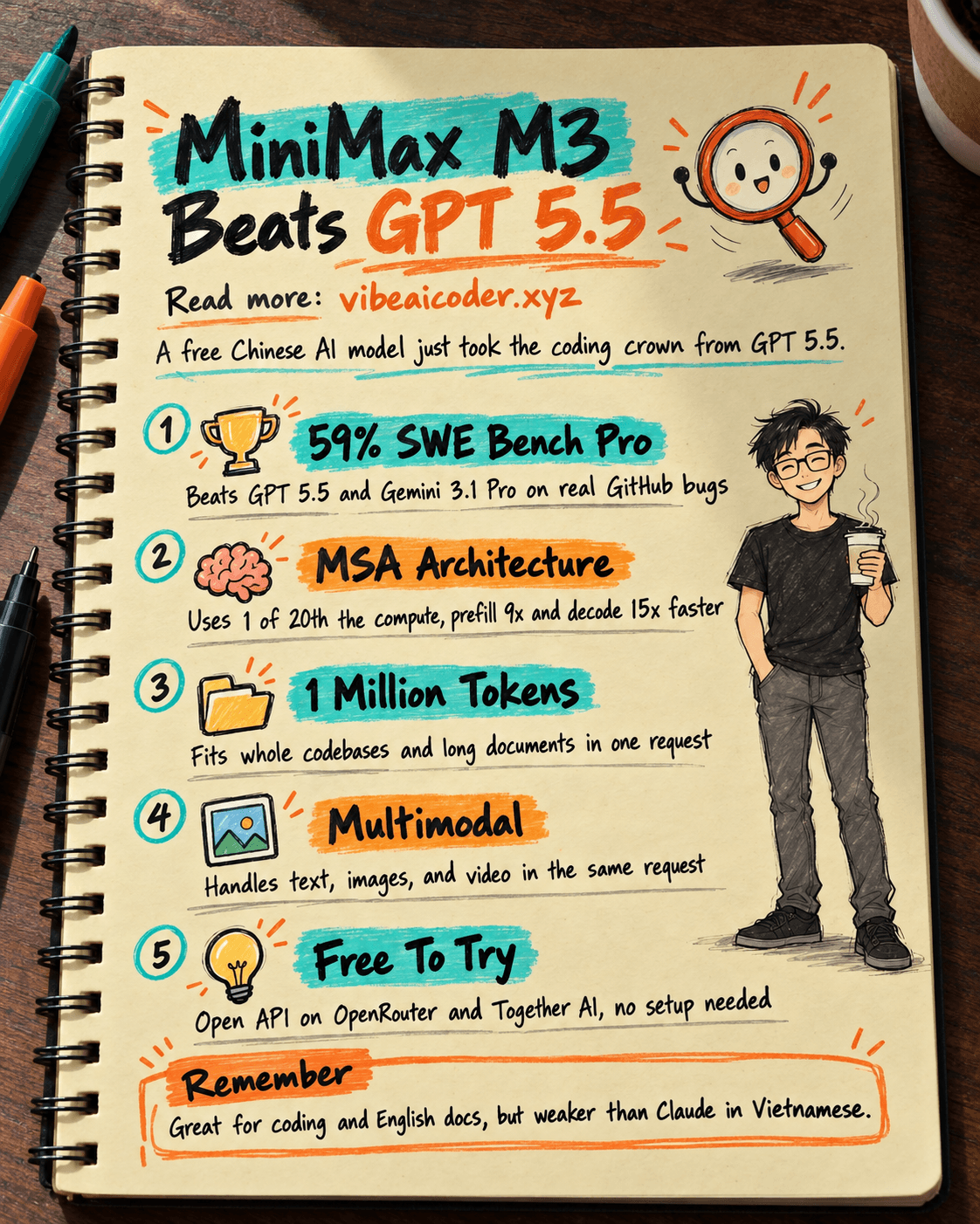 🚀 MiniMax M3: The Chinese AI Model That Beats GPT 5.5 at Coding, Free to Try