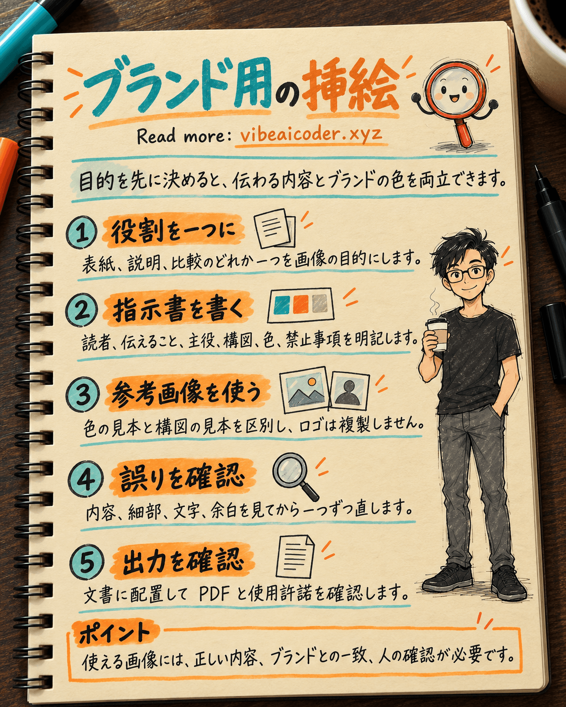 ChatGPTで仕事の文書に合うブランドイラストを作る方法