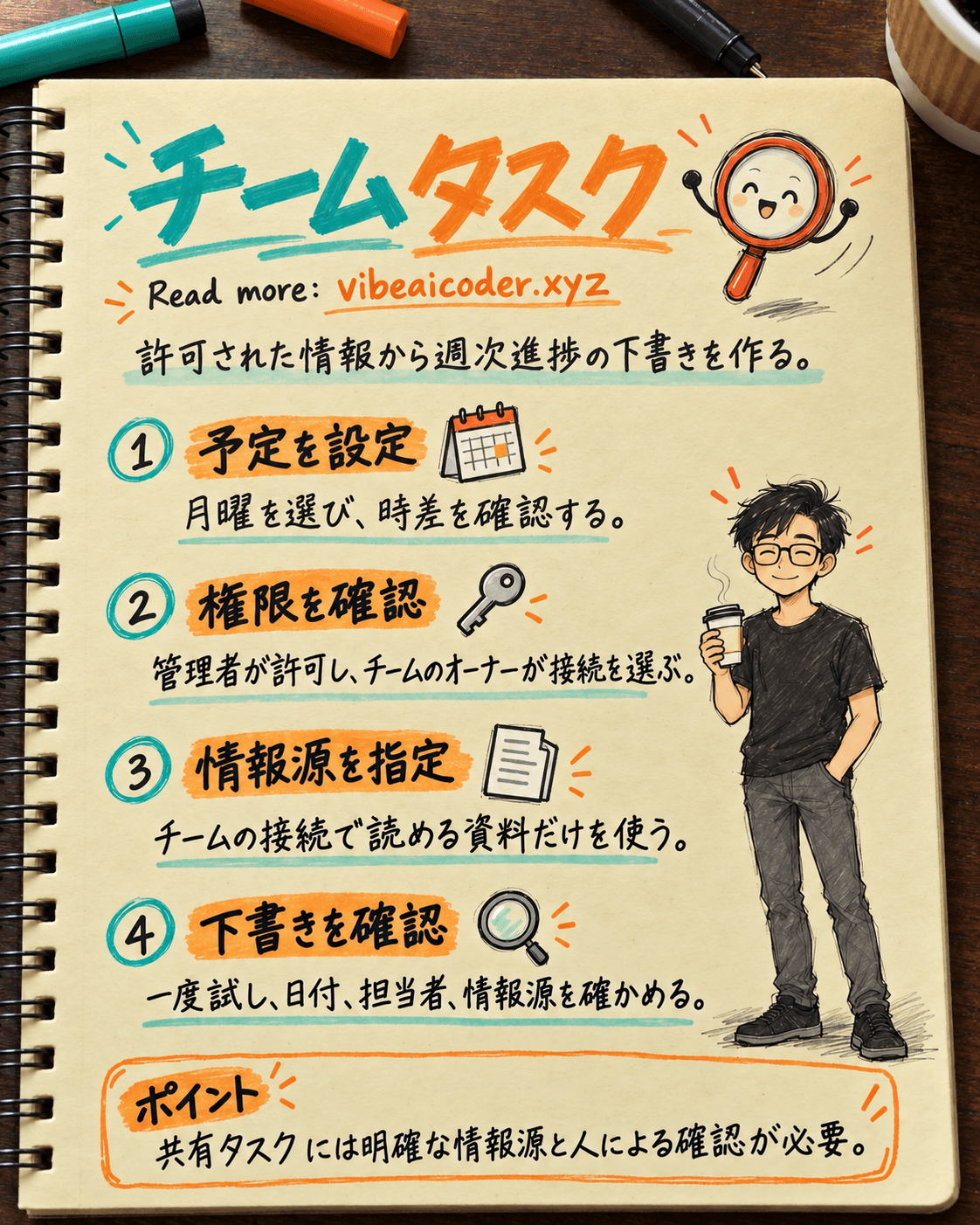 ChatGPT EnterpriseのTeam Taskで部門横断の週次進捗をまとめる方法