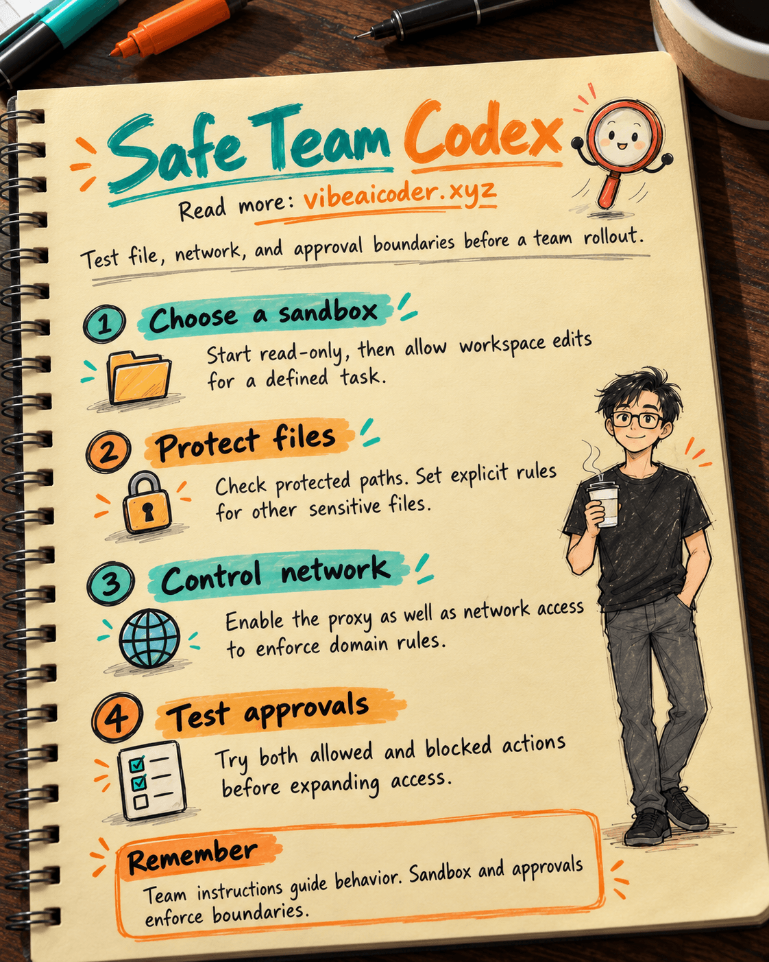 Run Codex Safely with Team Permissions and Approvals