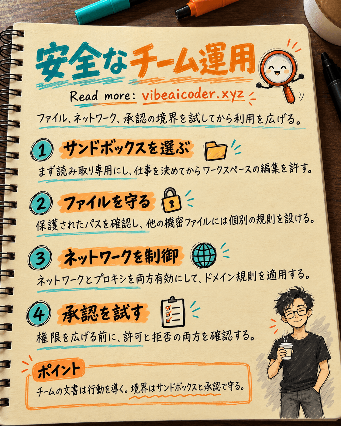 チームでCodexを安全に使うための権限と承認の確認方法