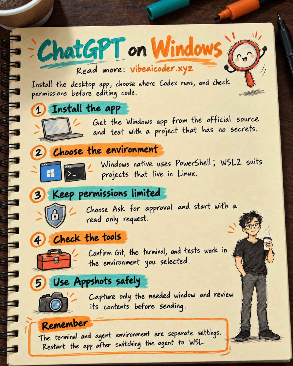 Set Up ChatGPT Desktop on Windows: Native or WSL2, Permissions and Troubleshooting