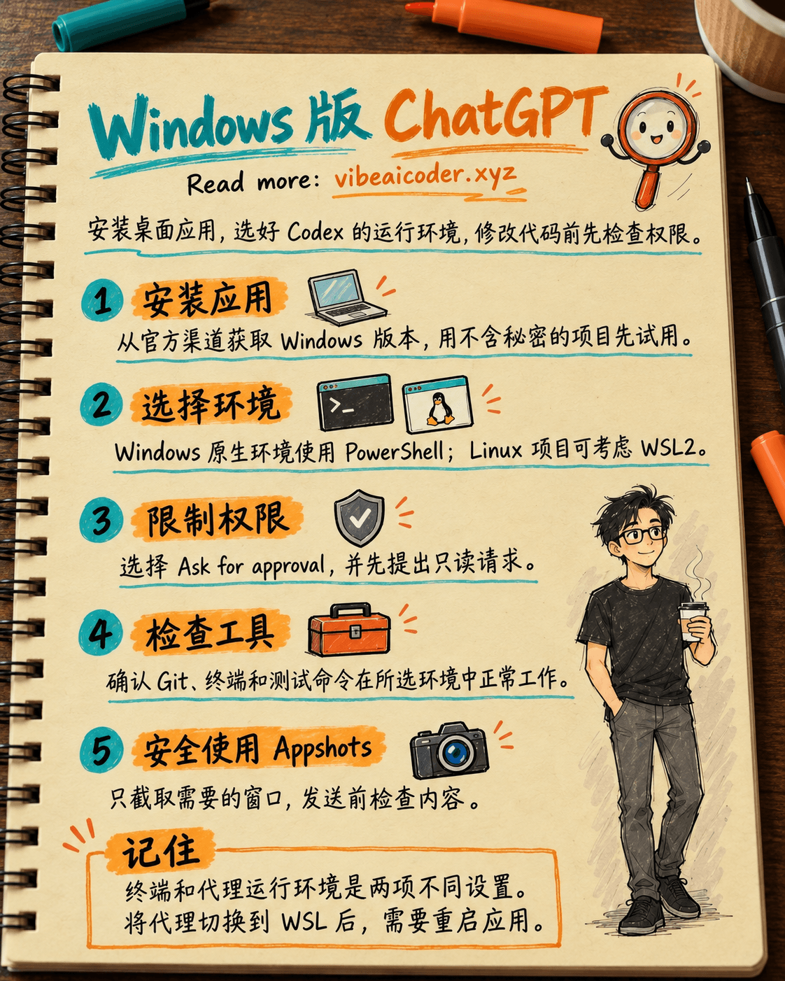 在 Windows 安装 ChatGPT 桌面版：选择原生环境或 WSL2 并检查权限