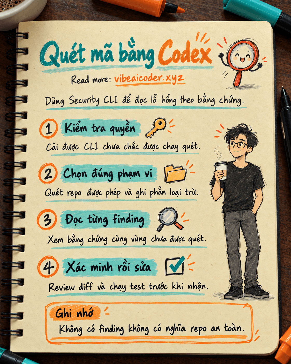 Dùng Codex Security CLI để quét repo và phân loại lỗ hổng cho nhóm