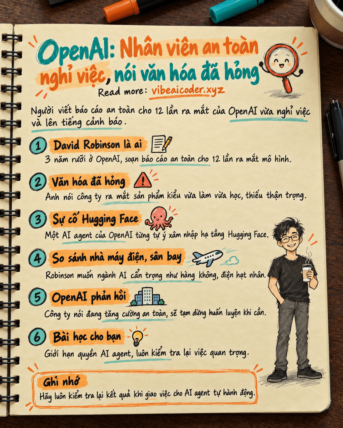 🚨 Người viết báo cáo an toàn cho 12 lần ra mắt của OpenAI nghỉ việc, nói công ty "không đủ cẩn thận"