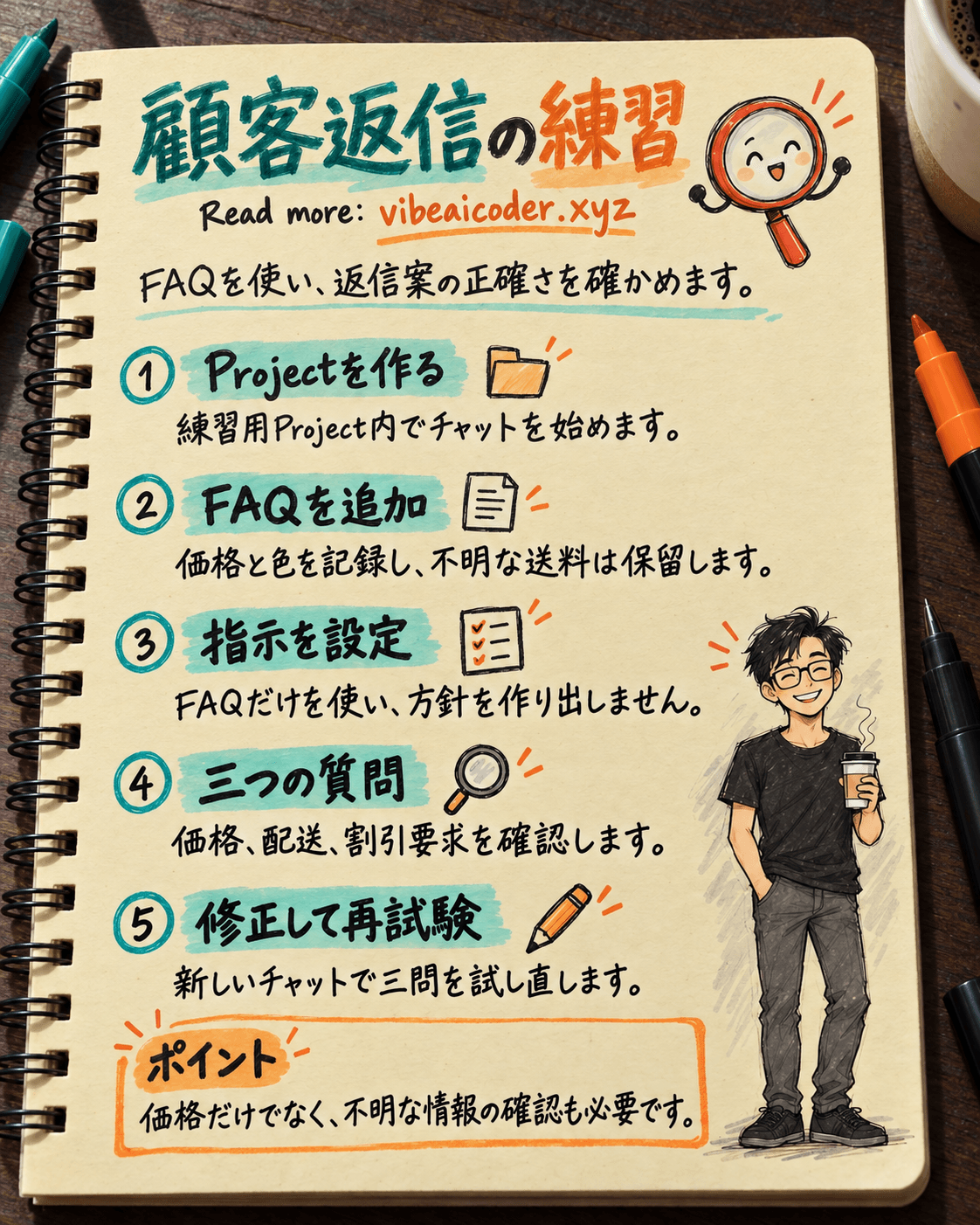 ChatGPT Projects実践：FAQで顧客返信をテストする