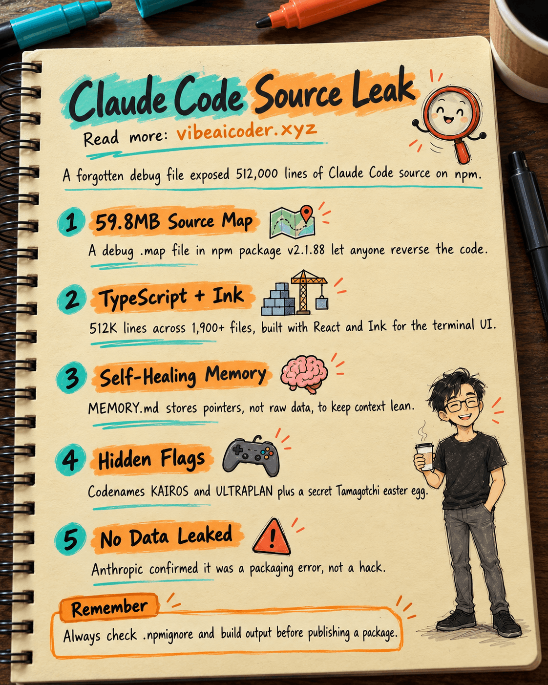 Claude Code Leaked 512K Lines of Source Code Because of One Forgotten File