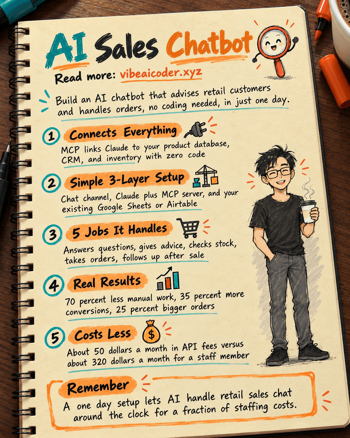 🤖 Build a Retail AI Sales Chatbot With No Code in One Day