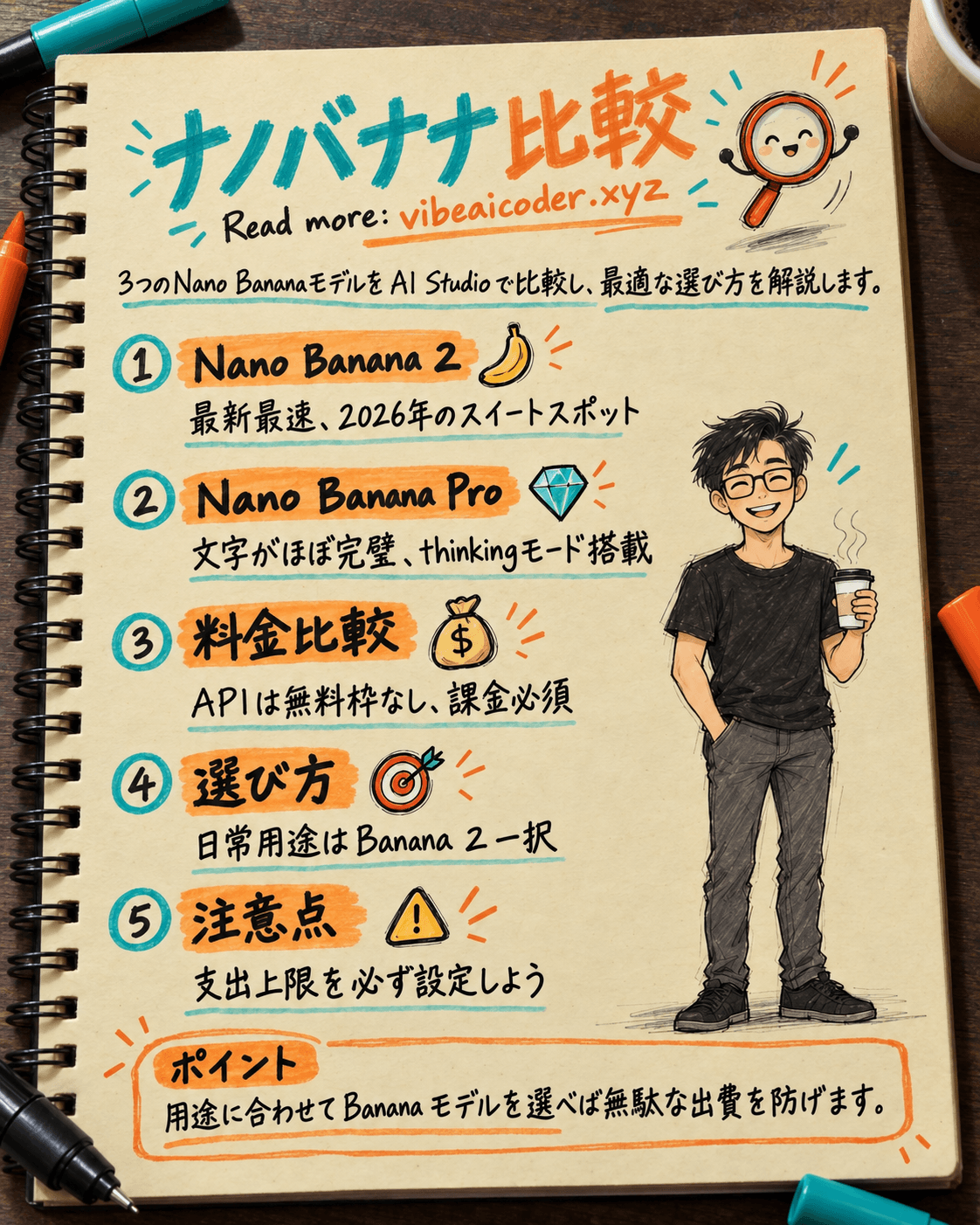 🍌 Nano Banana、Banana 2、Banana Pro徹底比較、2026年おすすめの選び方