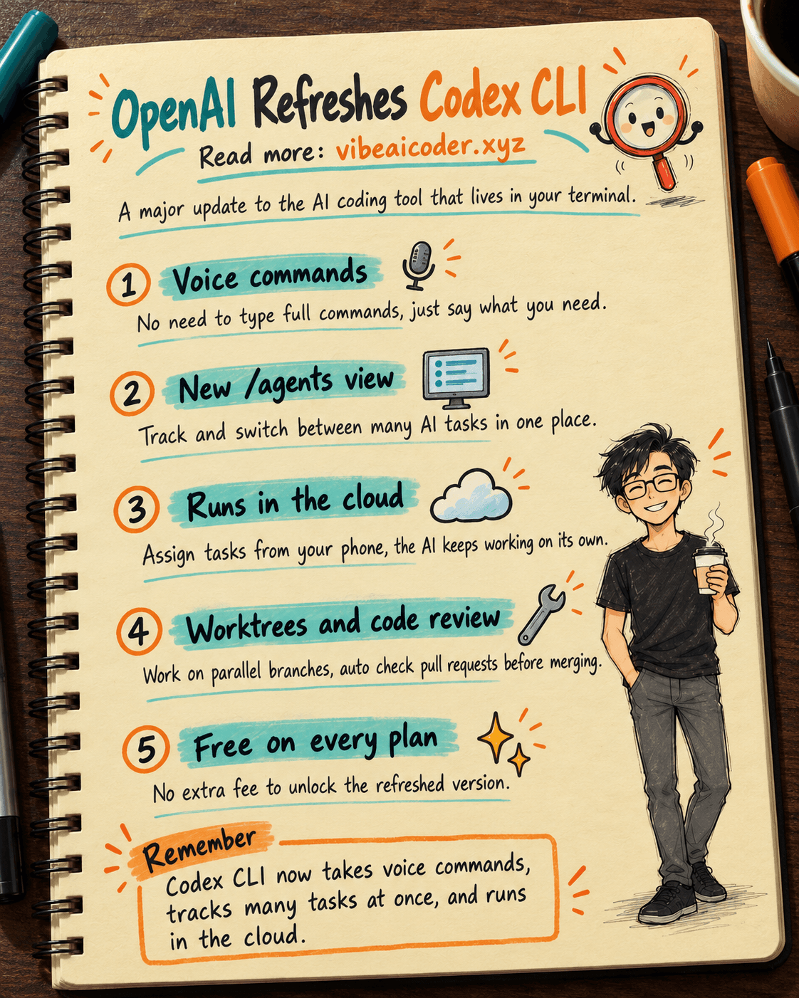 OpenAI Refreshes Codex CLI: Voice Commands and Multi-Task Tracking