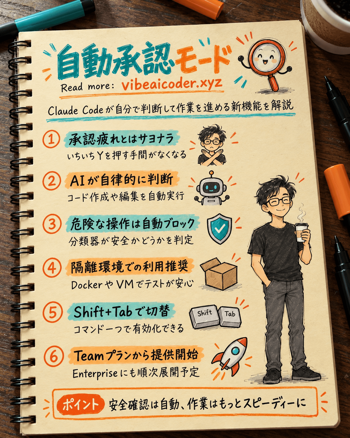 🚀 Claude Code新機能Auto Modeとは?自動で承認する使い方を解説