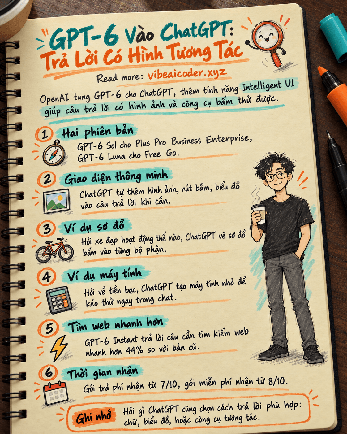 🎨 GPT-6 Vào ChatGPT: Trả Lời Giờ Có Cả Hình Tương Tác
