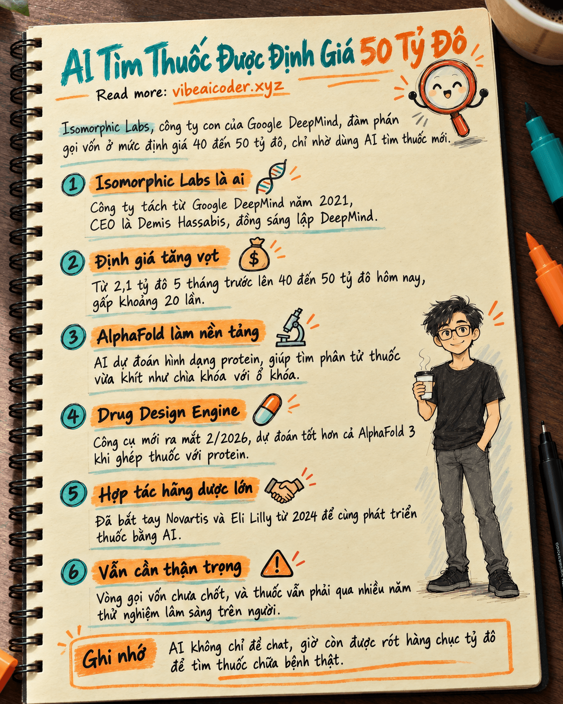 🧬 Một Công Ty Dùng AI Để Tìm Thuốc Mới Vừa Được Định Giá Tới 50 Tỷ Đô