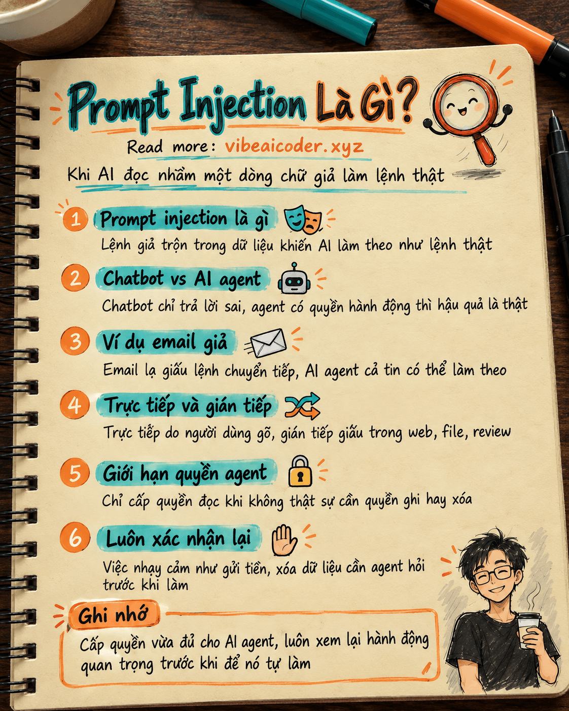Prompt injection là gì? Vì sao AI agent có thể bị lừa