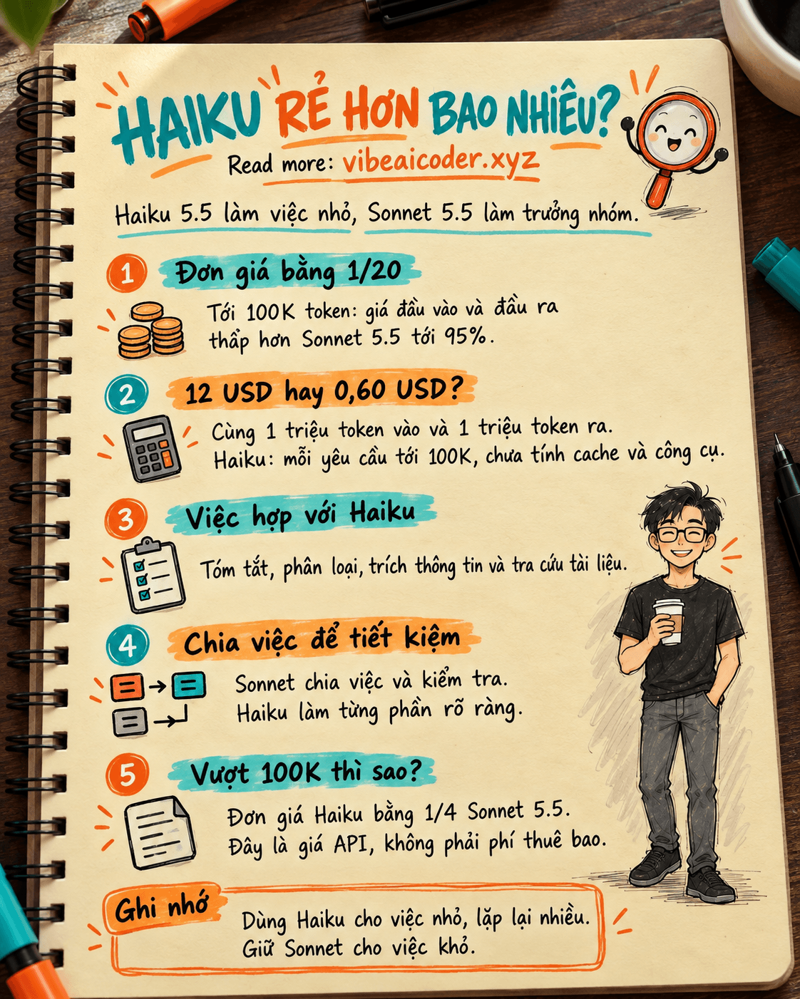 💰 Haiku 5.5 rẻ hơn Sonnet 5.5 bao nhiêu, làm được gì?