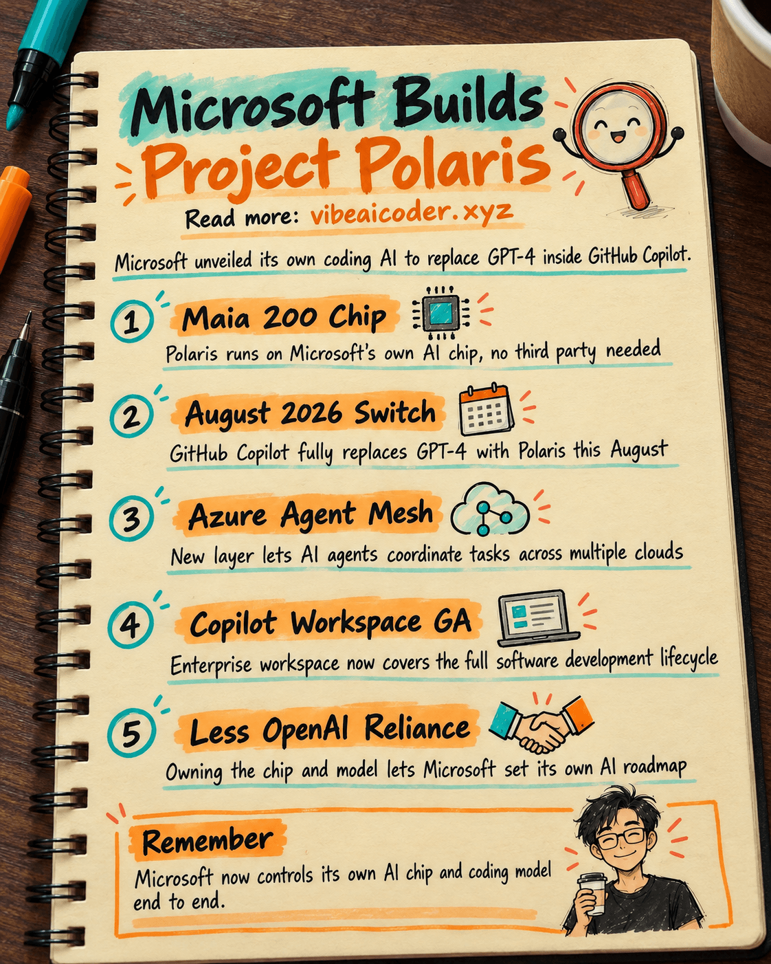 🤖 Microsoft's Project Polaris to Replace GPT-4 in GitHub Copilot