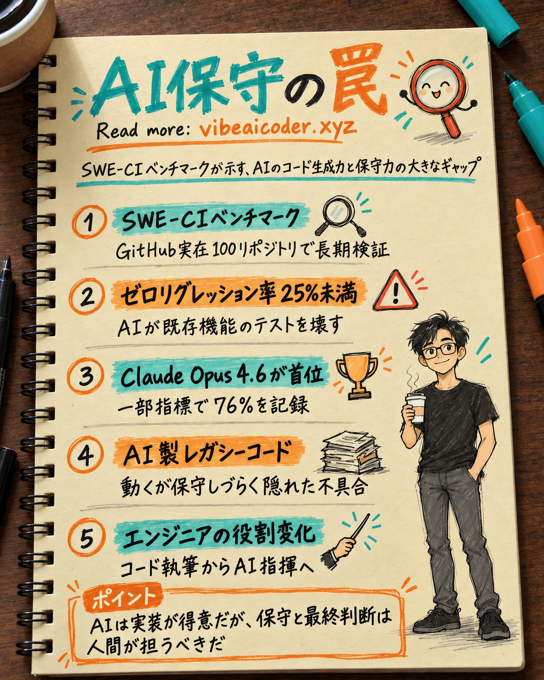 🚨 衝撃:AIのコードは凄いのに保守は苦手