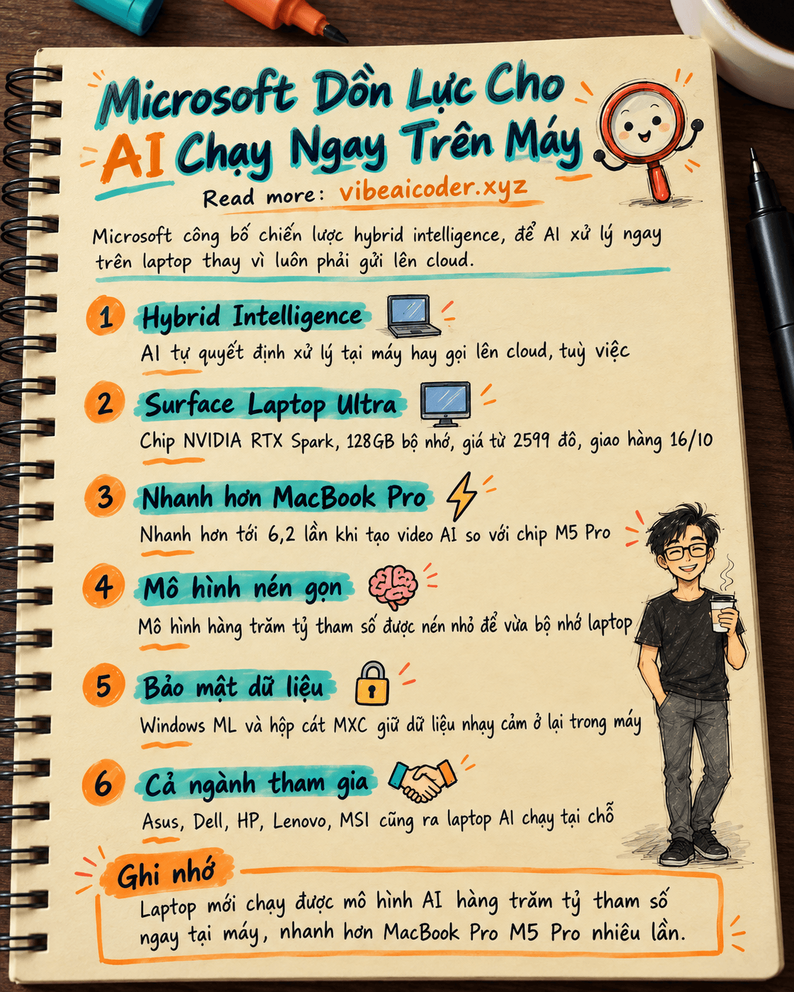 Microsoft Dồn Lực Cho AI Chạy Ngay Trên Máy Tính, Không Cần Gửi Dữ Liệu Lên Mây