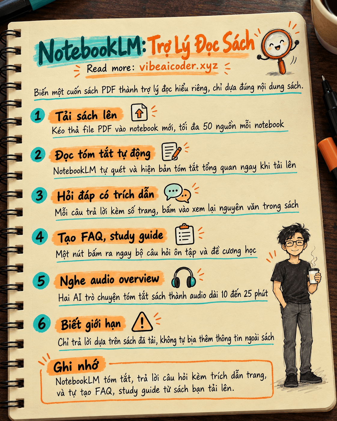📚 Dùng NotebookLM làm trợ lý đọc sách: tóm tắt, hỏi đáp, ghi chú trong 10 phút