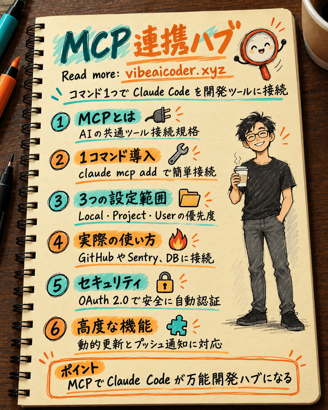 🔌 MCP Server：Claude Code をあらゆる開発ツールと繋ぐハブに