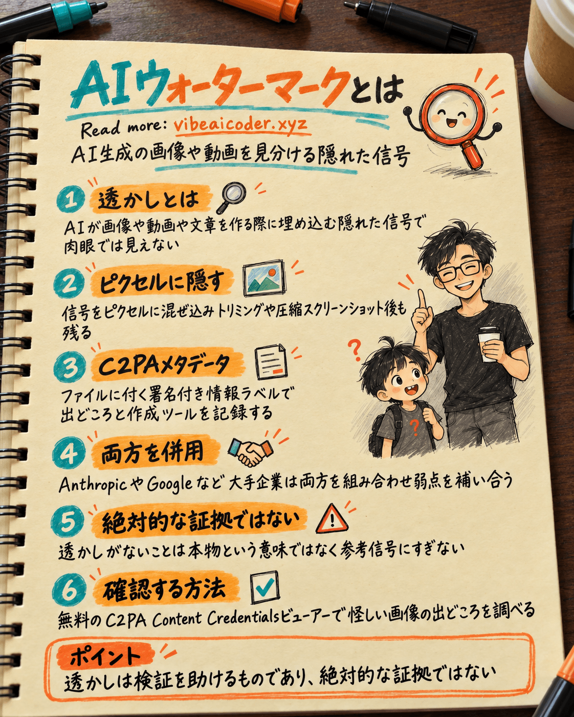 AIウォーターマークとは?AI生成の画像や動画を見分ける方法