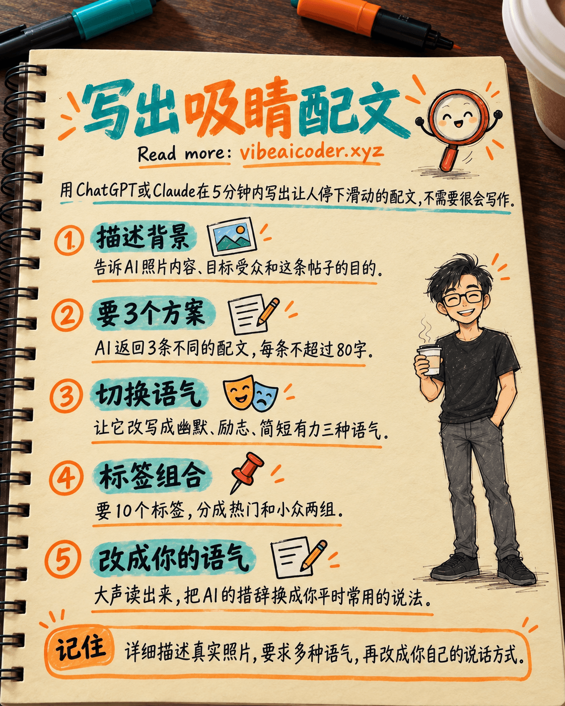用AI在5分钟内写出Instagram和Threads配文