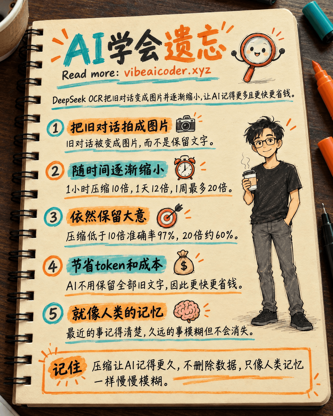 DeepSeek让AI学会像人类一样遗忘,解决高成本的记忆难题