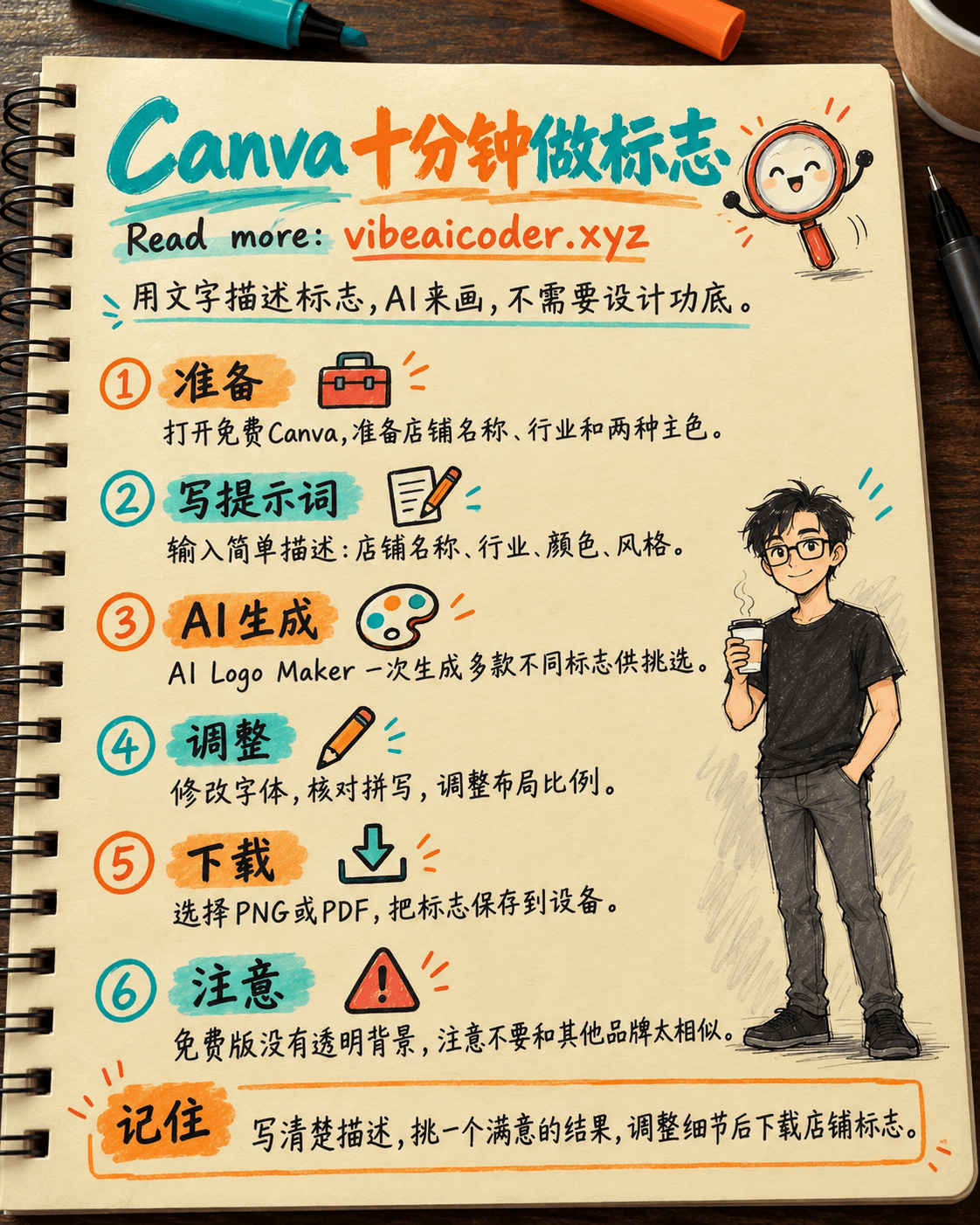 用Canva十分钟做出店铺标志