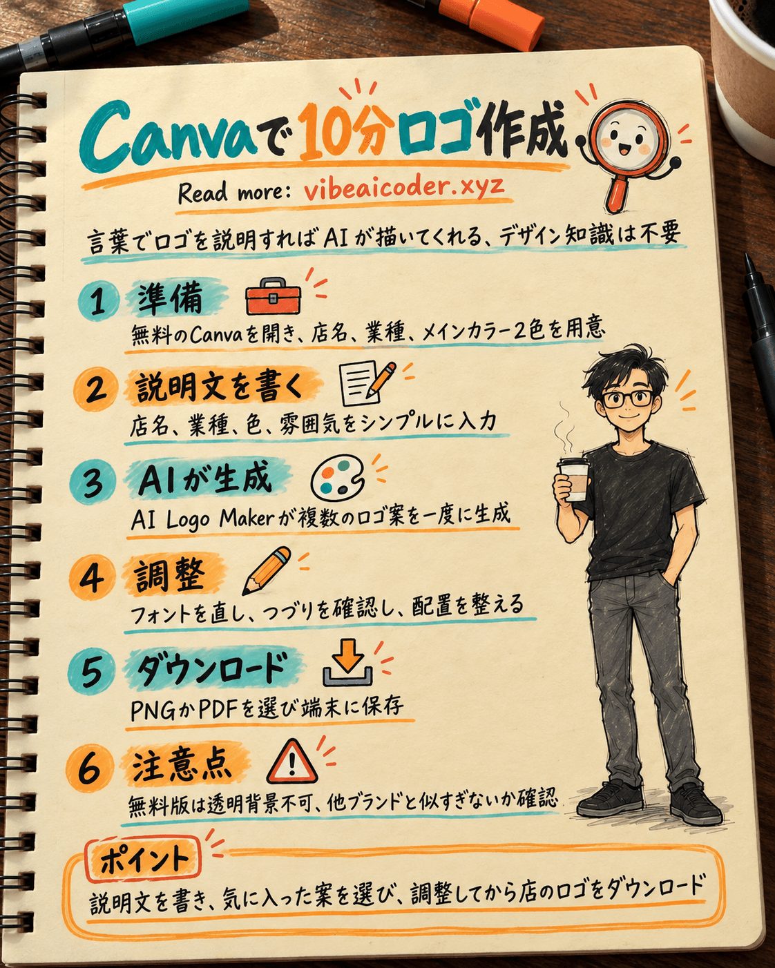 Canvaで10分でお店のロゴを作る方法