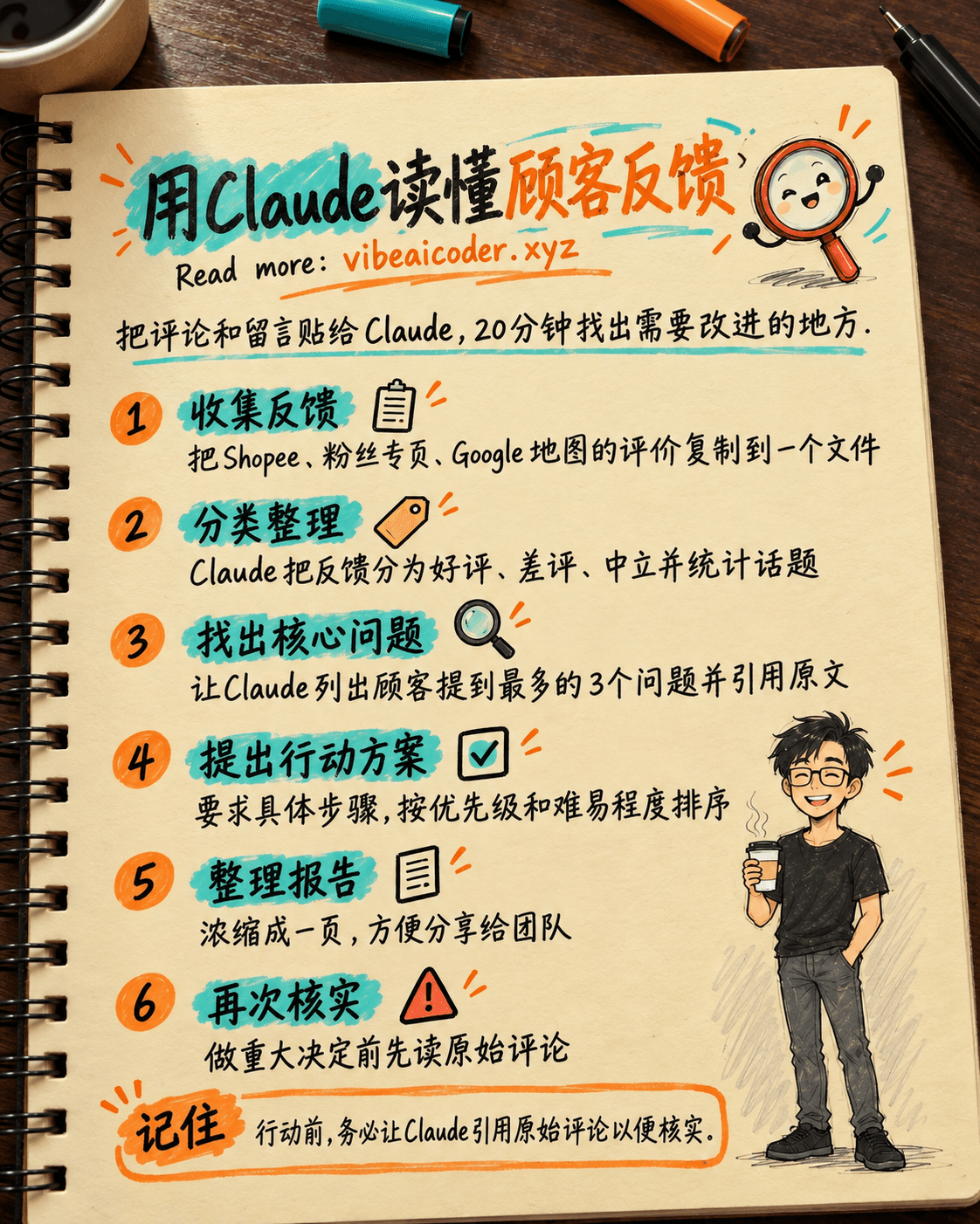 用Claude分析顾客反馈,20分钟找出产品需要改进的地方