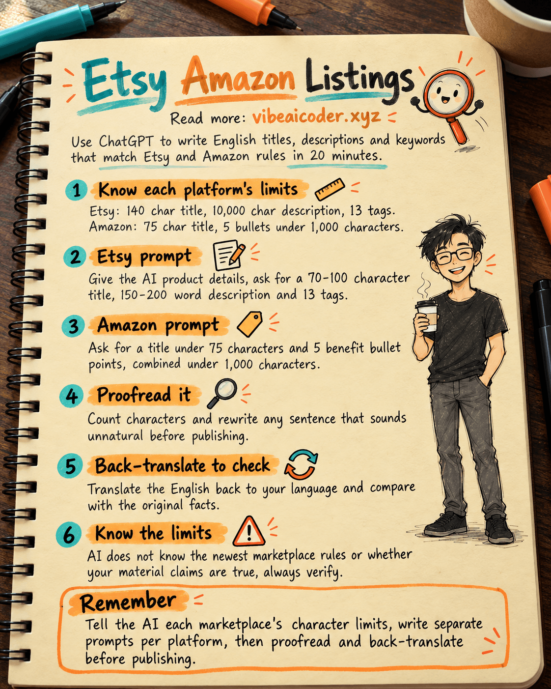 Use ChatGPT to Write English Product Descriptions for Selling on Etsy and Amazon in 20 Minutes
